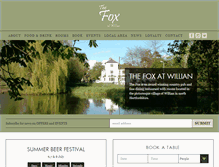Tablet Screenshot of foxatwillian.co.uk